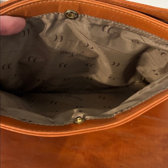 Vintage 1985 Genuine Leather Clutch | Made in Korea | Classic Brown Envelope Bag - Picture 8 of 10